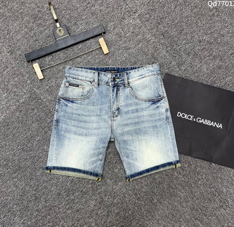 Quần short ngố đùi Jean Dolce Gabbana Xanh bạc tag G đại bàng tròn túi sau Like Auth 1-1 on web