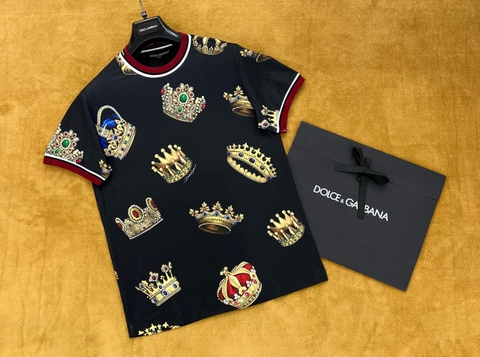 Áo phông T shirt Dolce Gabbana họa tiết các mẫu vương miện Like Auth on web