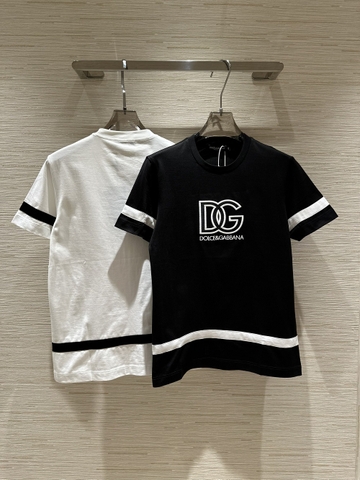 Áo phông T shirt Dolce Gabbana logo DG kẻ ngang Like Auth on web