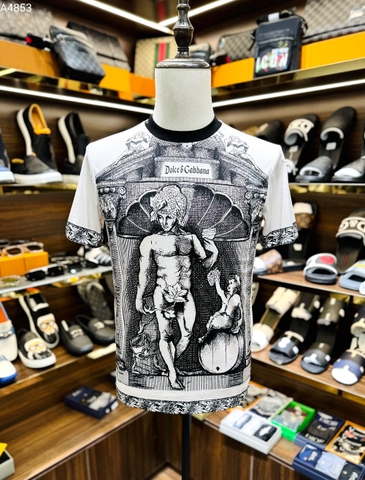 Áo phông T shirt Dolce Gabbana họa tiết tượng nam Like Auth on web
