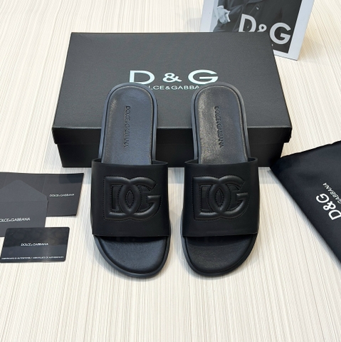 Dép lê quai ngang Dolce Gabbana logo DG lỗ nổi Like Auth on web fullbox bill thẻ