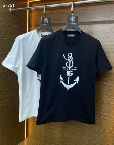 Áo phông T shirt Dolce Gabbana logo DG mỏ neo ngực Like Auth on web
