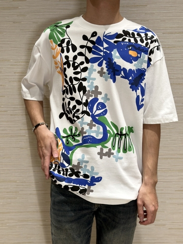 Áo phông T-shirt Louis Vuiton họa tiết lá cành màu sắc Like Auth on web