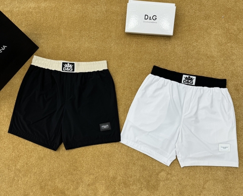 Quần short ngố đùi gió Dolce Gabbana check cạp logo DG vương miện new 2024 Like Auth 1-1 on web