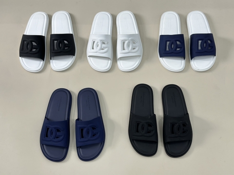 Dép lê quai ngang Dolce Gabbana logo DG đục lỗ new 2024 Like Auth 1-1 on web bill thẻ phụ kiện