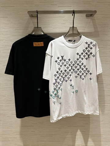 Áo phông T-shirt Louis Vuitton họa tiết monogram màu nổi Like Auth on web