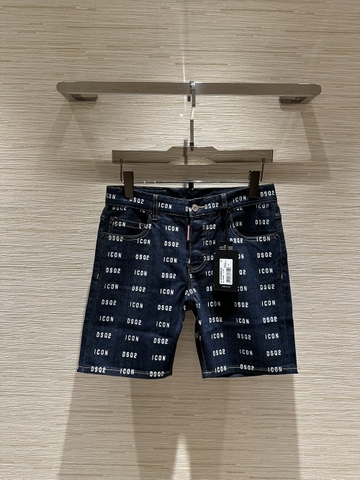 Quần short ngố đùi Jean Dsquared2 Xanh logo icon full Like Auth 1-1 on web