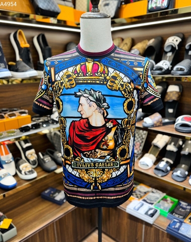 Áo phông T shirt Dolce Gabbana họa tiết ivlivs Gaesar Vương Miện new 2024 Like Auth on web