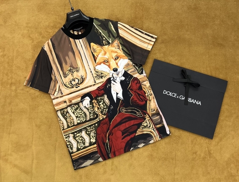Áo phông T shirt Dolce Gabbana họa tiết Sói hoàng gia quý tộc Like Auth on web