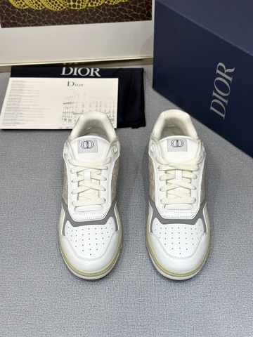 Giày sneaker Dior B27 Trắng phối Be họa tiết monogram new 2024 Like Auth on web fullbox bill thẻ phụ kiện
