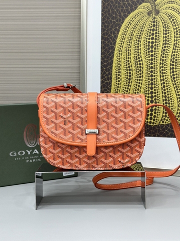 Túi đeo chéo Goyard Belvedera kẻ lưới Cam new 2024 Like Auth on web fullbox bill thẻ