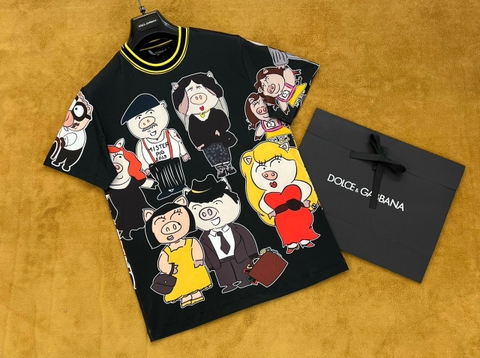 Áo phông T shirt Dolce Gabbana họa tiết Heo Mister Pig Like Auth on web