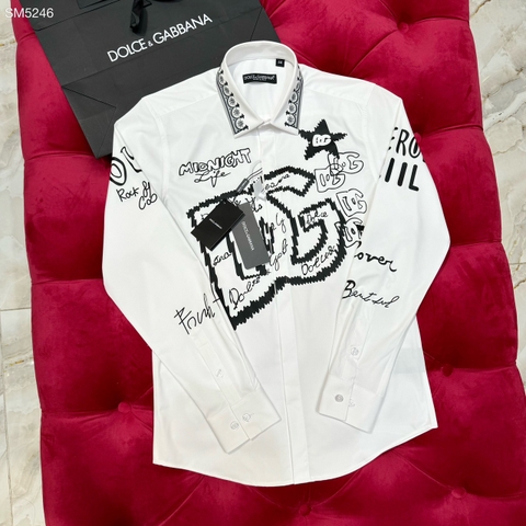 Áo sơ mi dài tay Dolce Gabbana Midnight họa tiết Like Auth 1-1 on web