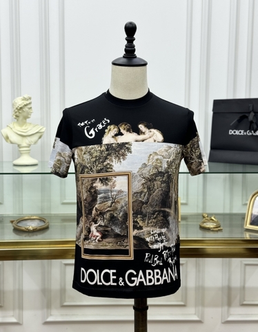 Áo phông T shirt Dolce Gabbana họa tiết Vườn Địa Đàng new 2024 Like Auth on web