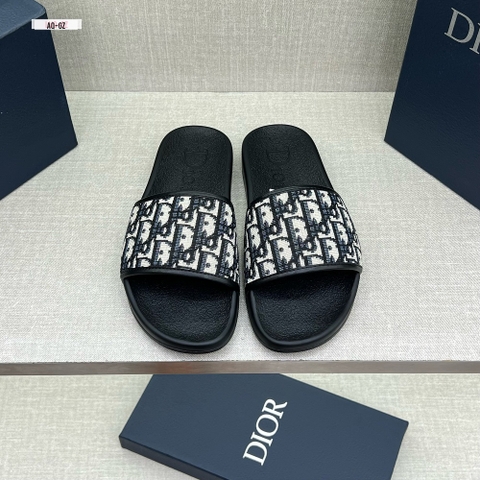 Dép lê quai ngang Dior họa tiết monogram Like Auth on web fullbox bill thẻ