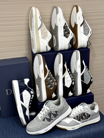 Giày sneaker Dior B27 các mẫu phối họa tiết monogram new 2024 Like Auth on web fullbox bill thẻ phụ kiện