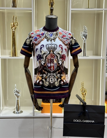 Áo phông T shirt Dolce Gabbana họa tiết Vương Miện quý tộc Like Auth on web