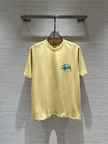 Áo phông T shirt Stussy Vàng logo Ngôi Sao Xanh Lam new 2024 Like Auth on web