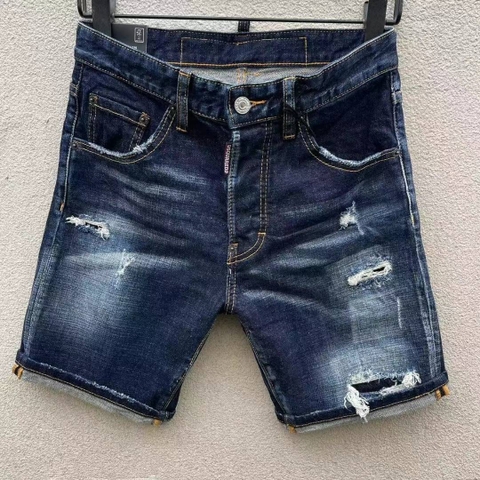 Quần short jean bò ngố đùi Dsquared2 Xanh rách xước Like Auth 1-1 on web