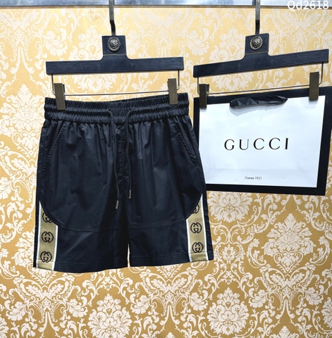 Quần short ngố đùi nỉ Gucci check sọc đùi Like Auth 1-1 on web