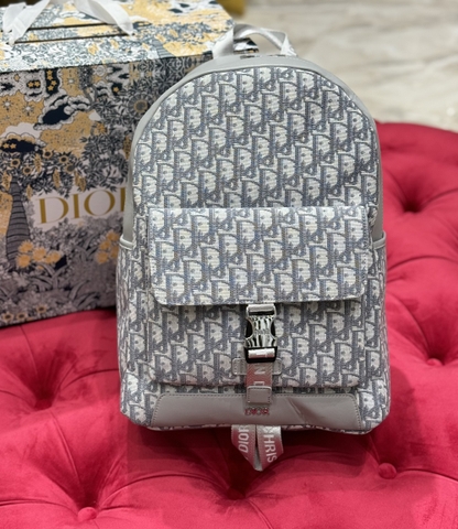 Balo thời trang Dior Xám họa tiết monogram new 2024 Like Auth on web