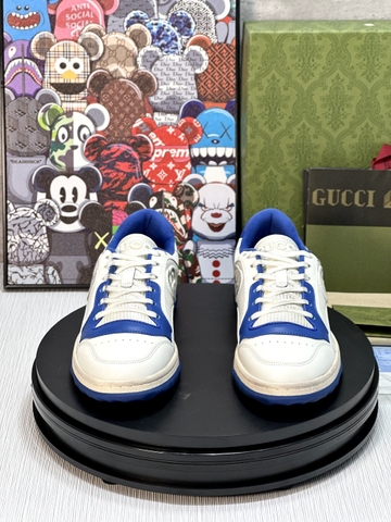 Giày sneaker Gucci Trắng phối Xanh Dương logo GG new 2024 Like Auth on web fullbox bill thẻ phụ kiện