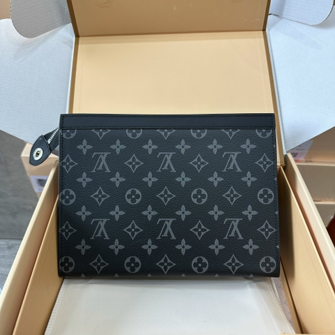 Túi ví Clutch cầm tay Louis Vuitton họa tiết vân hoa monogram 26x20x5cm Like Auth on web fullbox bill thẻ