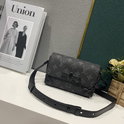 Túi đeo chéo Louis Vuitton Steamer bag vân hoa monogram 18x11x6.5cm Like Auth on web fullbox bill thẻ