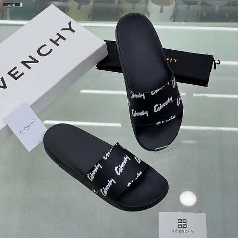 Dép lê quai ngang Givenchy Logo chéo new 2024 Like Auth on web fullbox bill thẻ