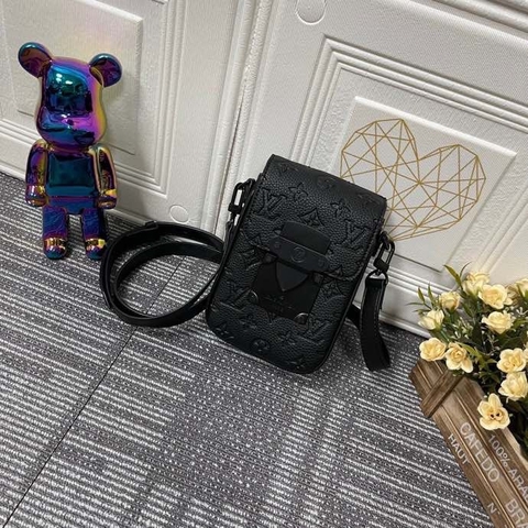 Túi hộp Mini đeo chéo Louis Vuitton nắp cài Nam Châm họa tiết vân hoa monogram Like Auth on web fullbox bill thẻ