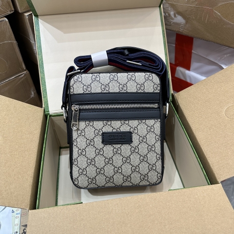Túi đeo chéo Gucci GG mini Messenger Bag họa tiết monogram 21x17x5cm Like Auth on web fullbox bill thẻ