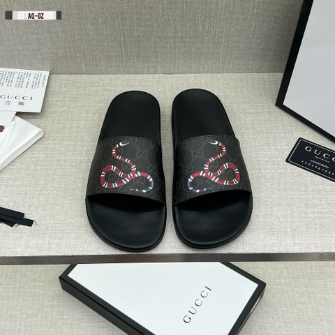 Dép lê quai ngang Gucci hình Rắn họa tiết phối monogram Like Auth on web fullbox bill thẻ