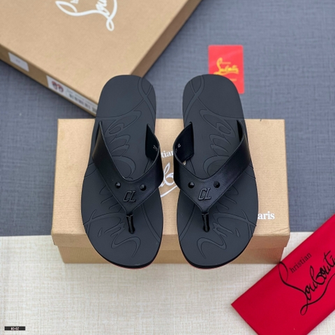 Dép tông xỏ ngón Louboutin logo đế check quai CL Like Auth on web fullbox bill thẻ