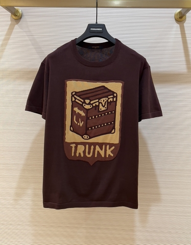 Áo phông T-shirt Louis Vuitton họa tiết Loang Trunk Lovers Like Auth on web