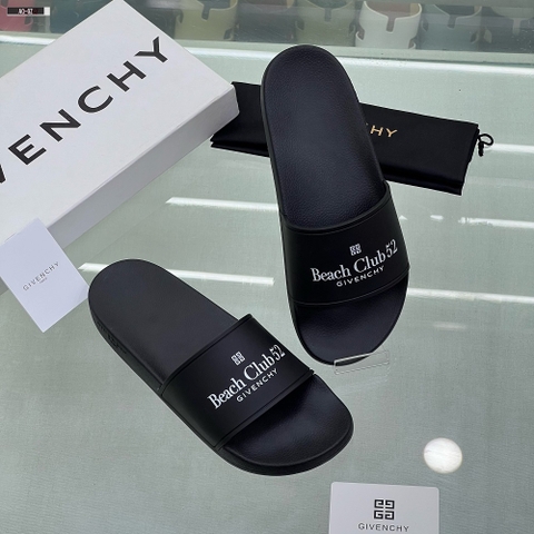 Dép lê quai ngang Givenchy Logo Beach Club 52 new 2024 Like Auth on web fullbox bill thẻ