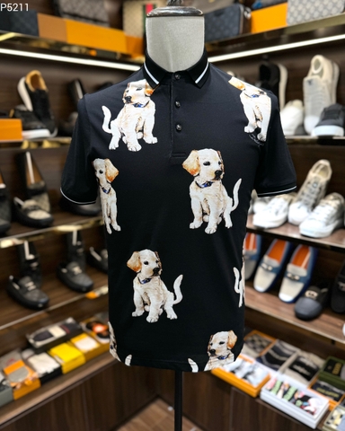 Áo polo Dolce Gabbana họa tiết cún Like Auth 1-1 on web