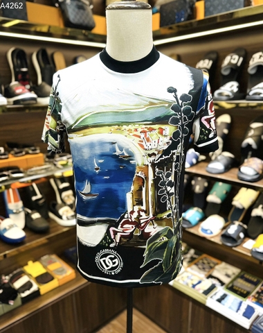 Áo phông T shirt Dolce Gabbana họa tiết phố biển nhiều màu Like Auth on web
