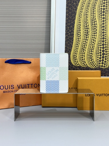 Ví ngắn ví thẻ Louis Vuitton họa tiết nhiều màu new 2024 Like Auth fullbox túi thẻ phụ kiện
