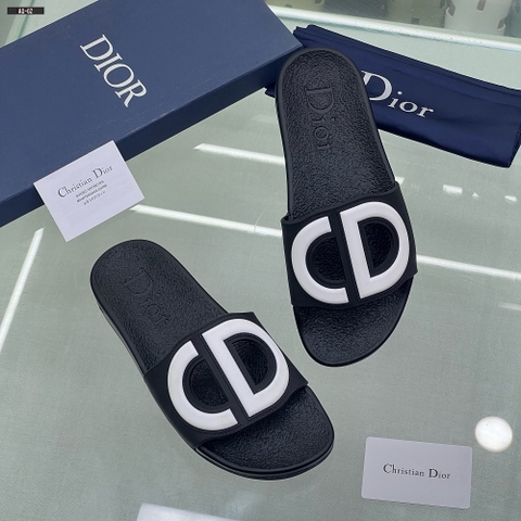 Dép lê quai ngang Dior logo nổi new 2024 Like Auth on web fullbox bill thẻ