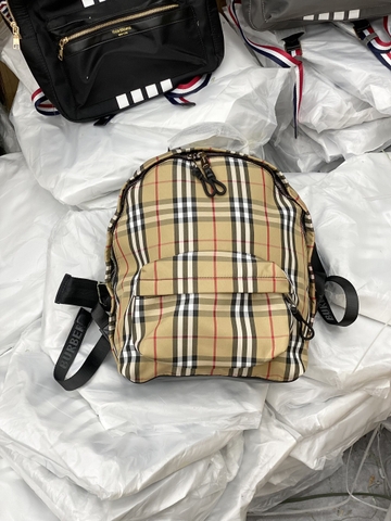 Balo thời trang Burberry Nâu kẻ sọc new 2024 Like Auth on web