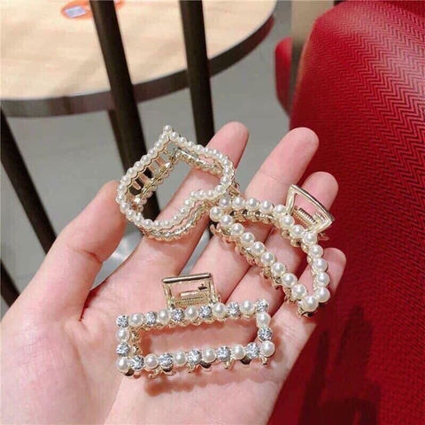 Set 3 kẹp tóc ngọc trai siêu xinh