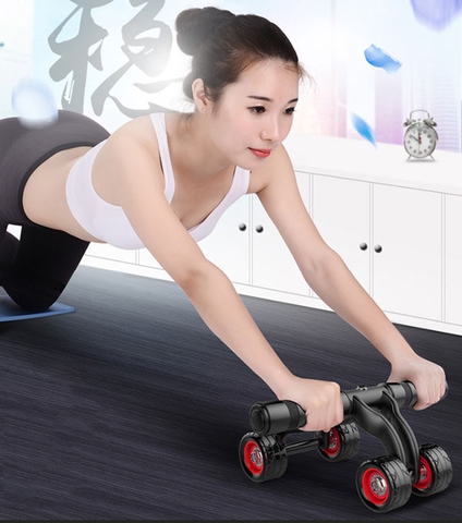 Con lăn tập cơ bụng 4 bánh