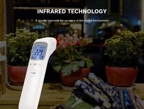 Nhiệt kế hồng ngoại Infrared CK-T 1803 cao cấp