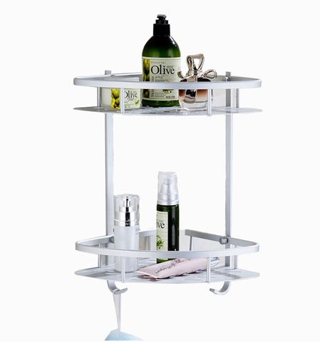 Kệ góc tam giác 2 tầng hợp kim nhôm