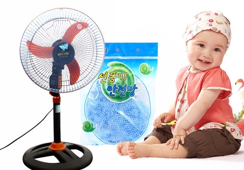 Lưới bọc lồng quạt an toàn cho bé