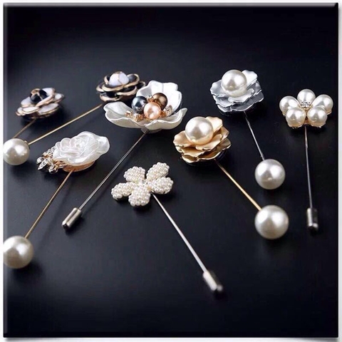 Set trâm cài áo 8 chi tiết sang trọng