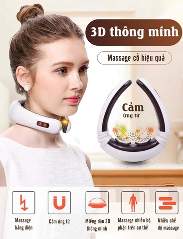 Máy massage cổ 3D cảm ứng xung điện từ KL-5830