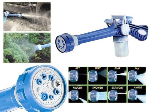 Vòi xịt nước tăng áp EZ Jet Water Canon 8 chế độ xịt