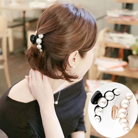 Kẹp tóc ngọc trai sang trọng