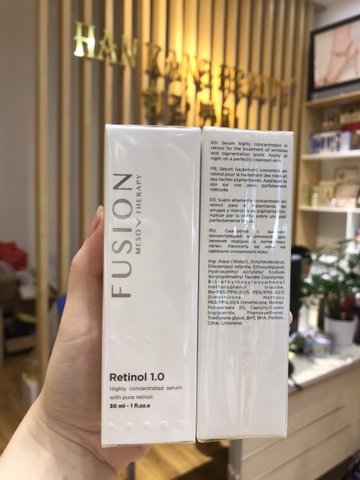 Retinol 1.0 Fusion Meso Therapy điều trị chuyên sâu đẩy mụn, mờ nám, nếp nhăn và lão hoá